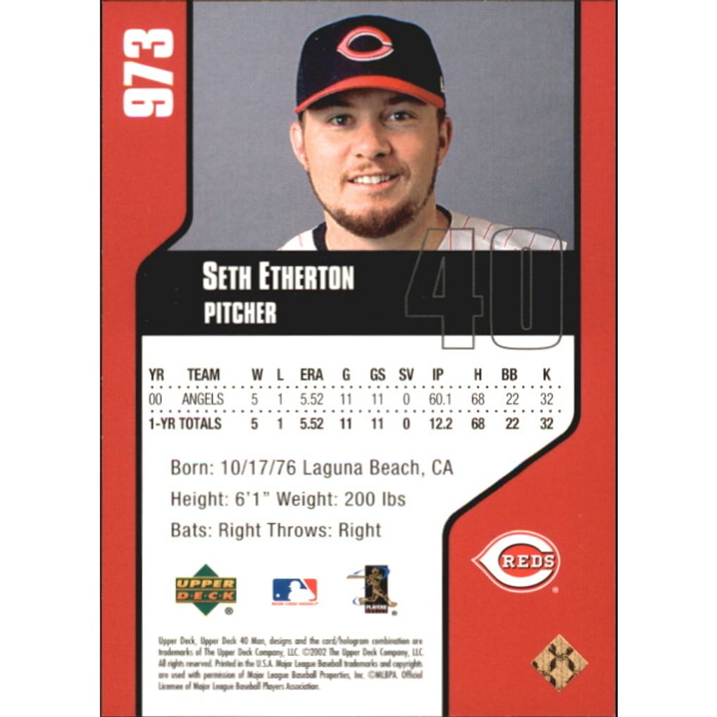 2002 Upper Deck 40-Man Electric Rainbow #973 Seth Etherton