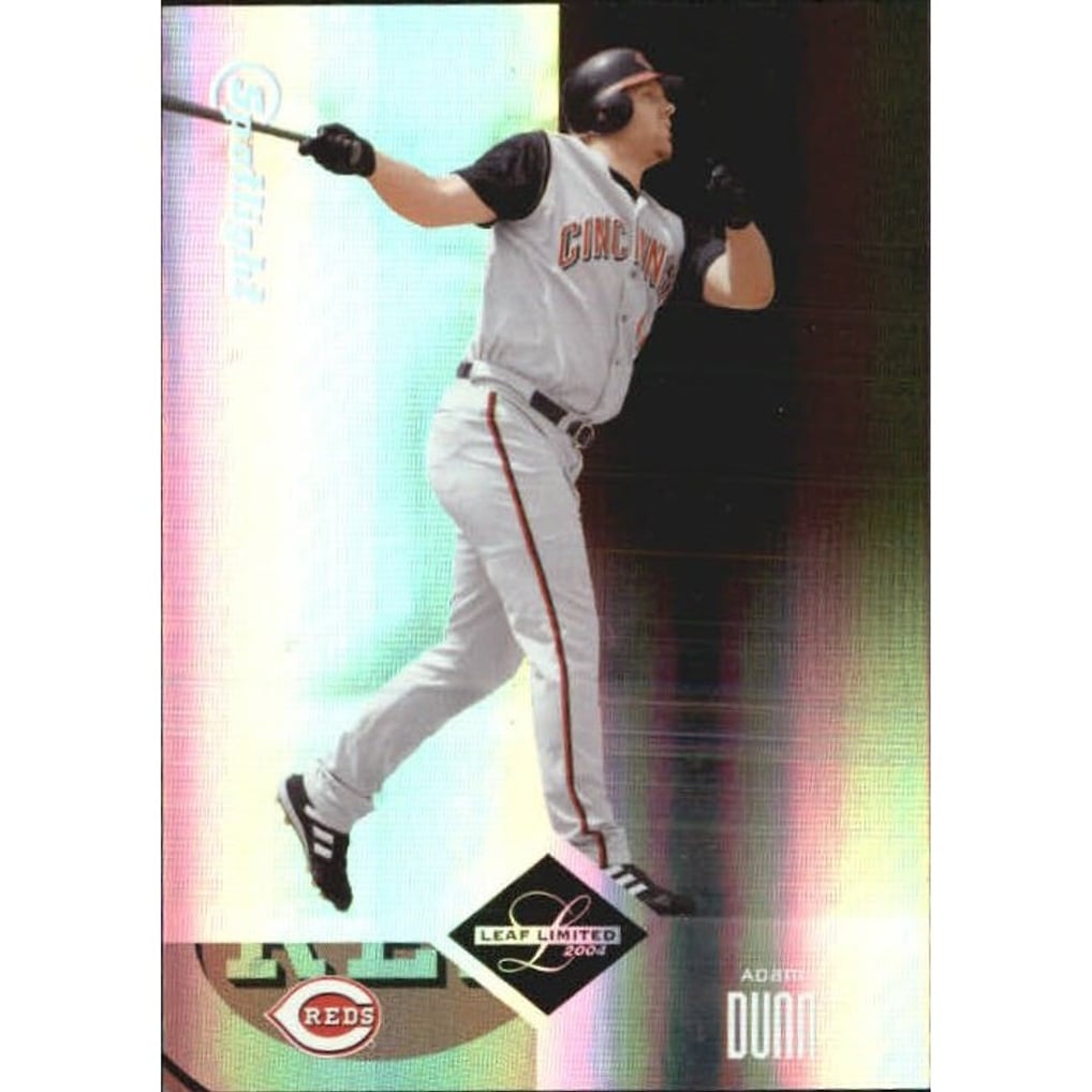 2004 Leaf Limited Silver Spotlight #1 Adam Dunn A