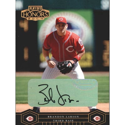 2004 Playoff Honors Signature Bronze #59 Brandon Larson/100