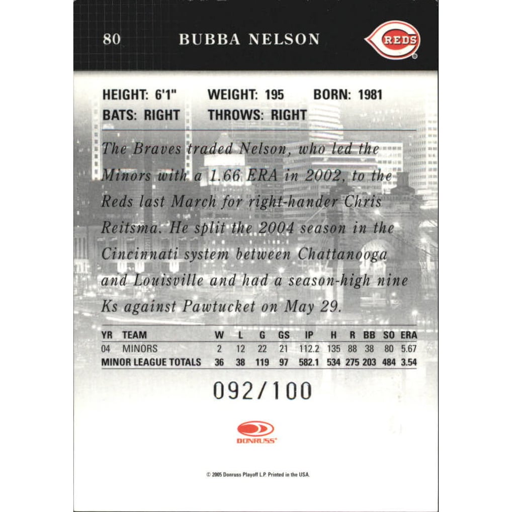 2005 Studio Private Signings Silver #80 Bubba Nelson