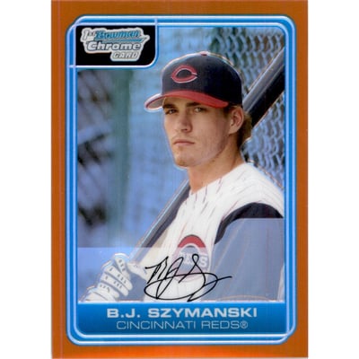 2006 Bowman Chrome Prospects Orange Refractors #BC220 B.J. Szymanski