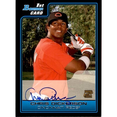 2006 Bowman Prospects #B116 Chris Dickerson AU