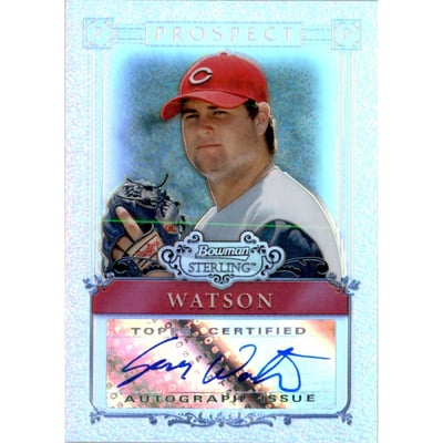 2006 Bowman Sterling Prospects Refractors #SWA Sean Watson AU