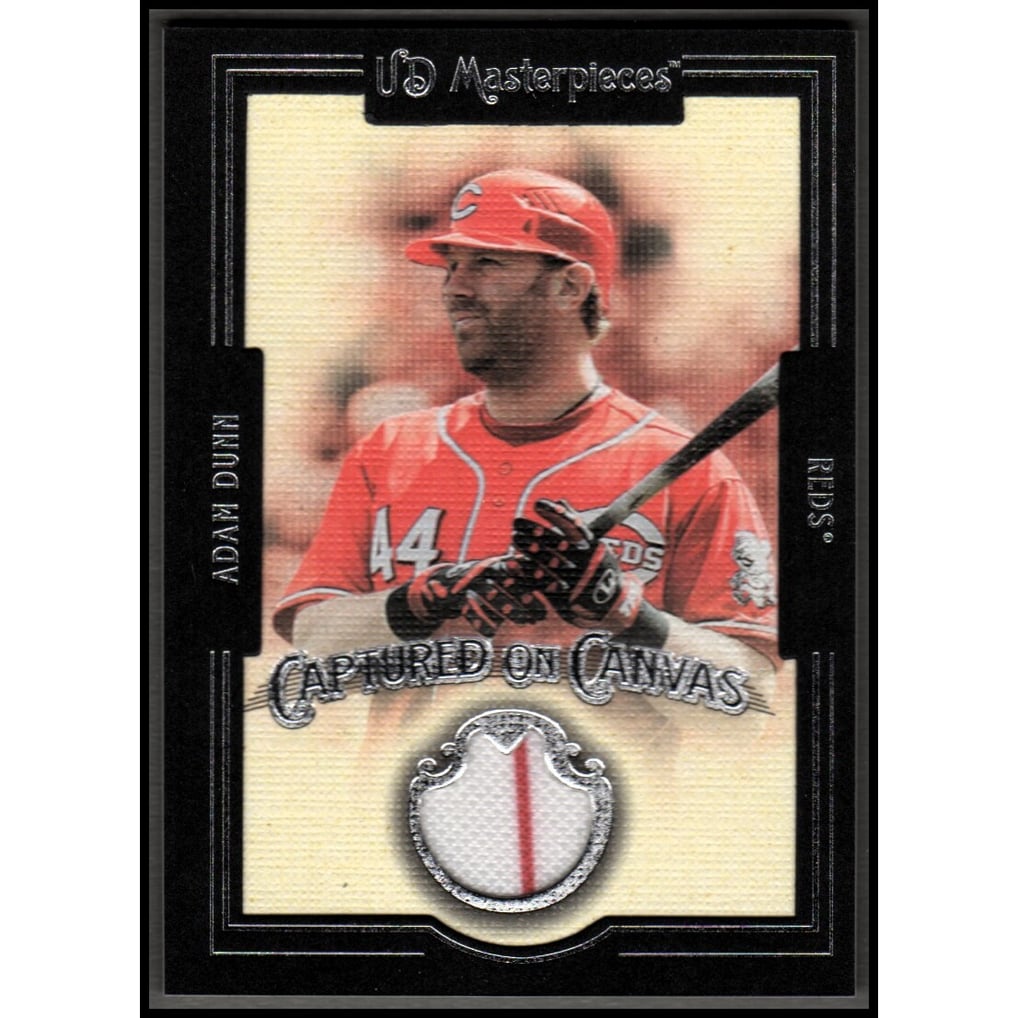 2007 UD Masterpieces Captured on Canvas #AD Adam Dunn