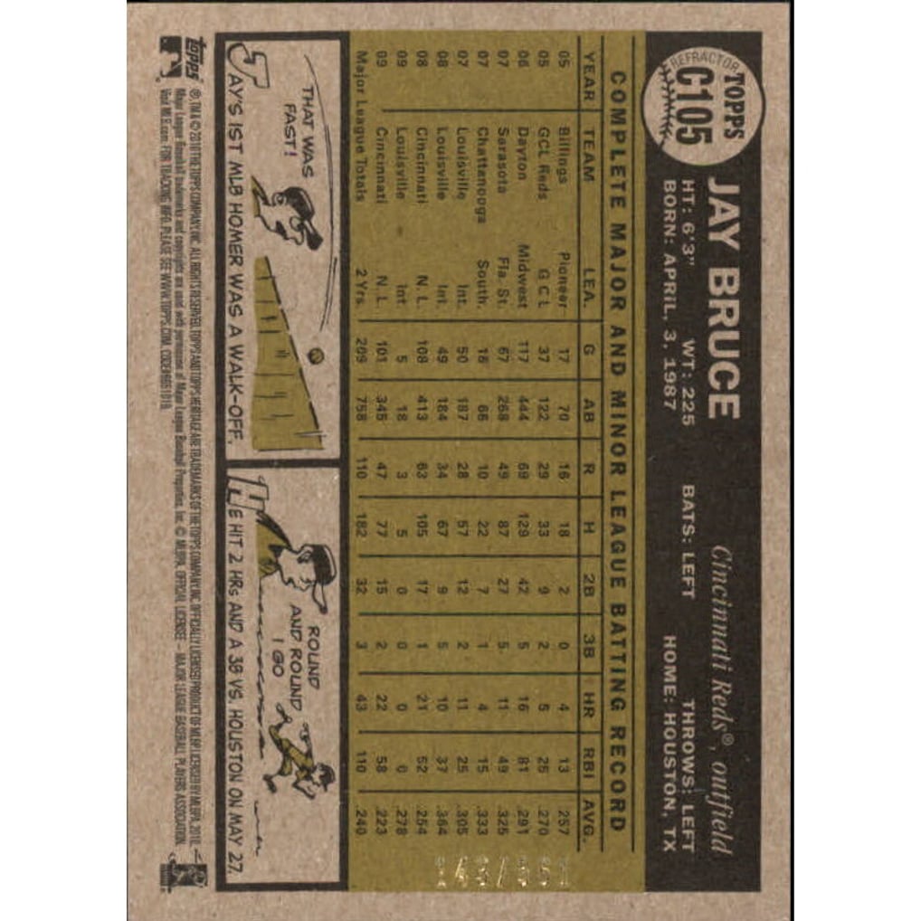 2010 Topps Heritage Chrome Refractors #C105 Jay Bruce