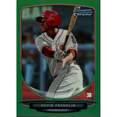 2013 Bowman Chrome Draft Draft Picks Green Refractors #BDPP25 Kevin Franklin