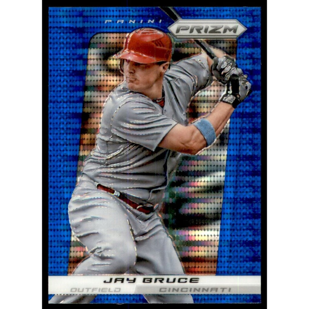 2013 Panini Prizm Prizms Blue Pulsar #57 Jay Bruce
