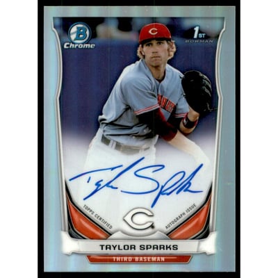 2014 Bowman Chrome Draft Draft Pick Autographs Refractors #BCATS Taylor Sparks