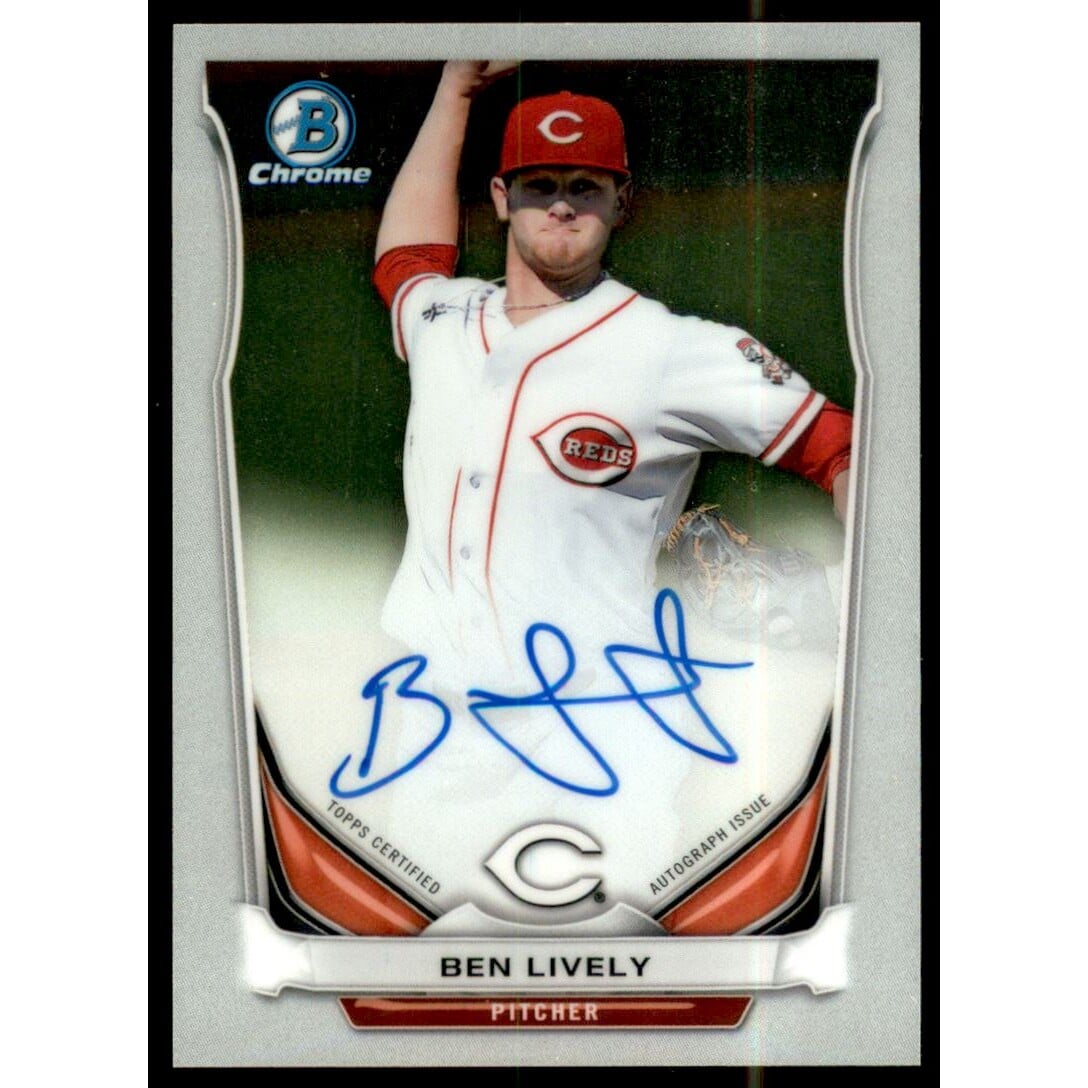 2014 Bowman Chrome Prospect Autographs #BCAPBL Ben Lively