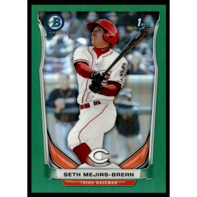 2014 Bowman Chrome Prospects Green Refractors #BCP104 Seth Mejias-Brean