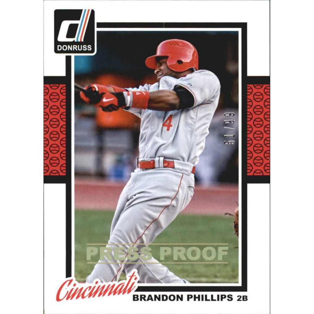 2014 Donruss Press Proofs Gold #64 Brandon Phillips