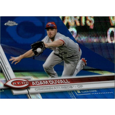 2017 Topps Chrome Blue Wave Refractors #174 Adam Duvall