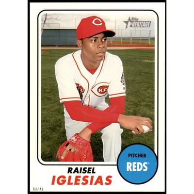 2017 Topps Heritage 5x7 #619 Raisel Iglesias