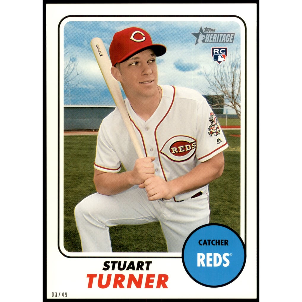 2017 Topps Heritage 5x7 #636 Stuart Turner