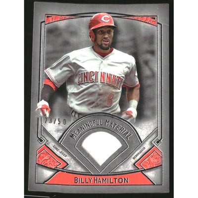 2017 Topps Museum Collection Meaningful Materials Relics #MRBHA Billy Hamilton