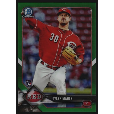 2018 Bowman Chrome Green Refractors #41 Tyler Mahle