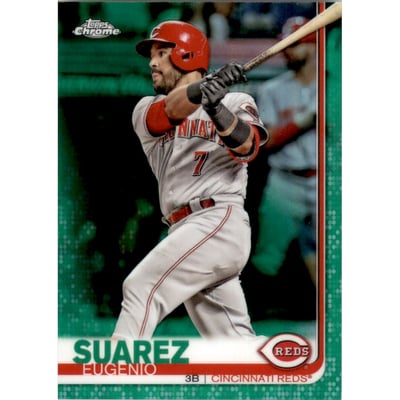 2019 Topps Chrome Green Refractors #80 Eugenio Suarez