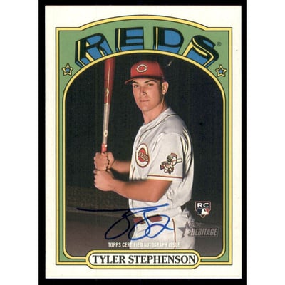 2021 Topps Heritage Real One Autographs #ROATS Tyler Stephenson