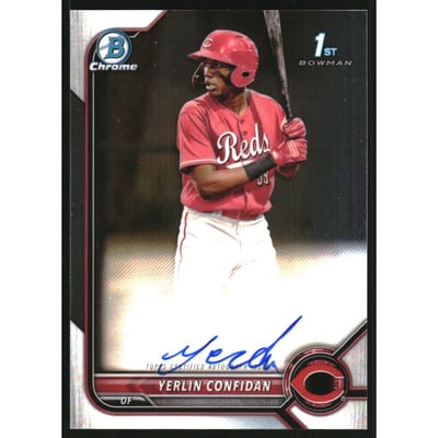 2022 Bowman Chrome Prospect Autographs #CPAYC Yerlin Confidan