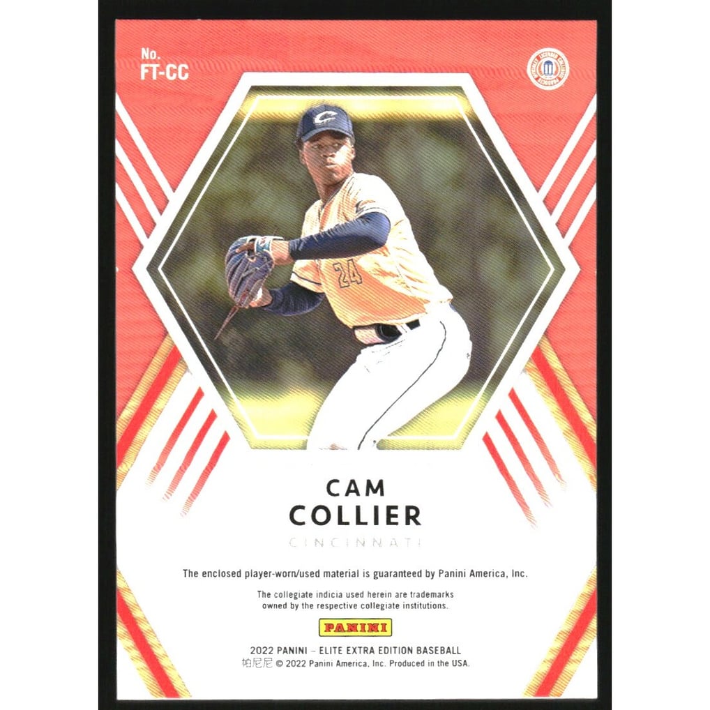 2022 Elite Extra Edition Future Threads #9 Cam Collier