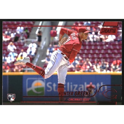 2022 Stadium Club Red Foil #133 Hunter Greene