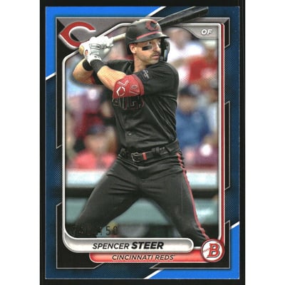 2024 Bowman Blue #3 Spencer Steer
