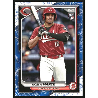 2024 Bowman Blue Pattern #80 Noelvi Marte
