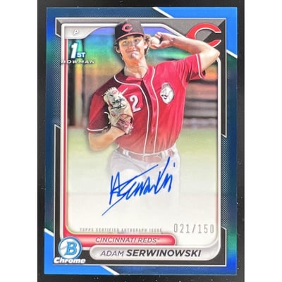 2024 Bowman Chrome Prospect Blue #CPA-ASE Adam Serwinowski RC Auto /150