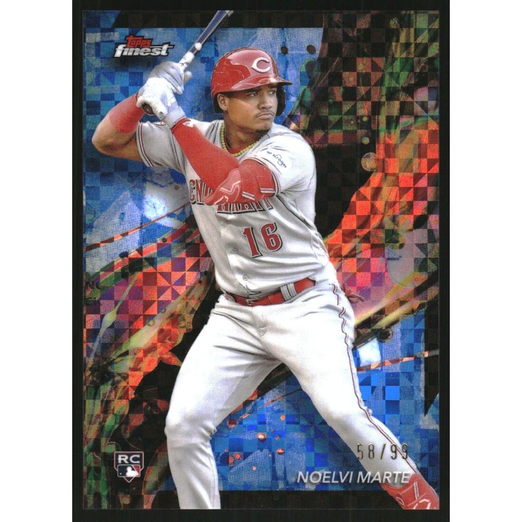 2024 Finest Blue Checkerboard Refractors #10 Noelvi Marte