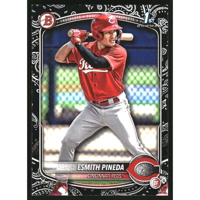 2025 Bowman Prospects Black Pattern #BP37 Esmith Pineda