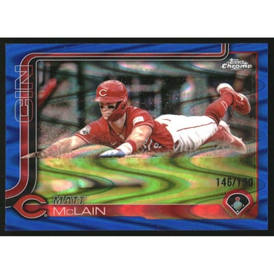 2025 Topps Chrome Blue RayWave Refractors #278 Matt McLain