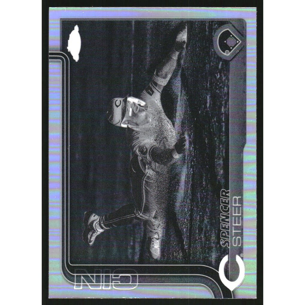 2025 Topps Chrome Negative Refractors #174 Spencer Steer