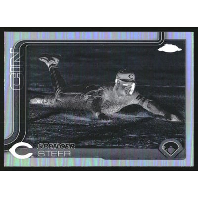 2025 Topps Chrome Negative Refractors #174 Spencer Steer