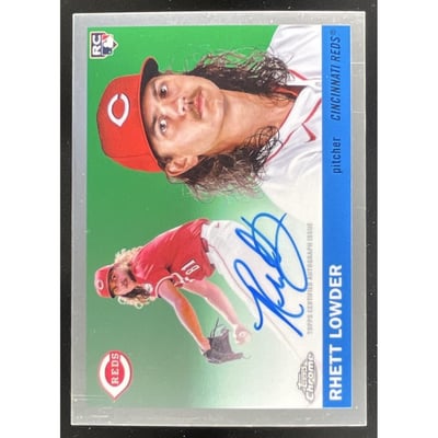 2025 Topps Chrome Platinum Anniversary Chrome #CPA-RL Rhett Lowder RC Auto
