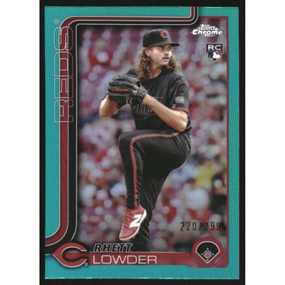 2025 Topps Chrome Teal Refractors #147 Rhett Lowder