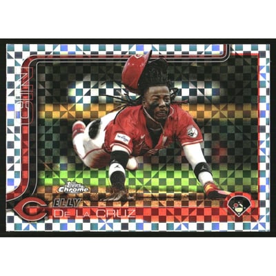 2025 Topps Chrome Update X-Fractors #USC189 Elly De La Cruz