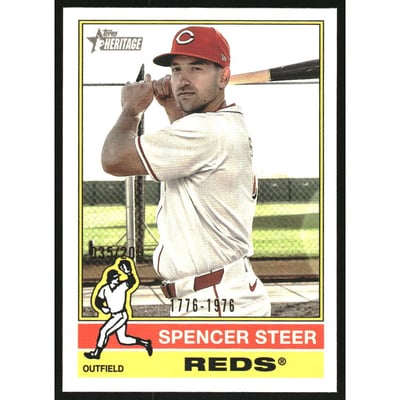 2025 Topps Heritage Bicentennial #155 Spencer Steer