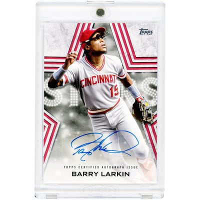 Barry Larkin Cincinnati Reds Autographed 2023 Topps Baseball Stars #BSA-BL Card 