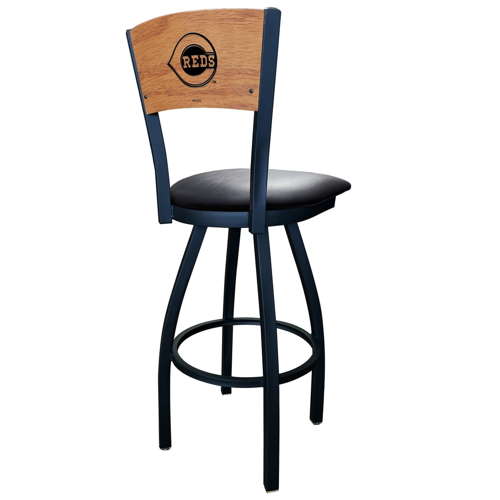 Cincinnati Reds 36" Vinyl Swivel Laser Engraved Counter Stool - Black