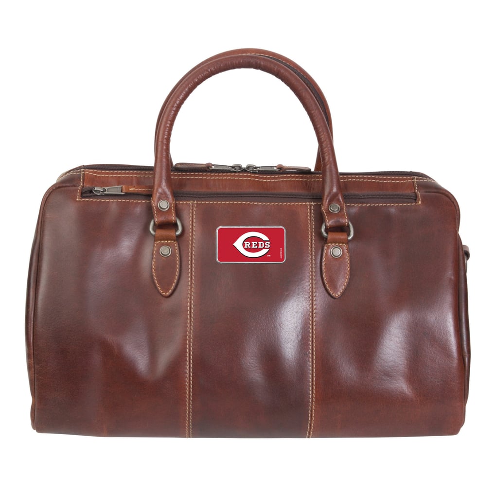 Cincinnati Reds Color Logo Plate Niagara Canyon Duffel Bag - Brown