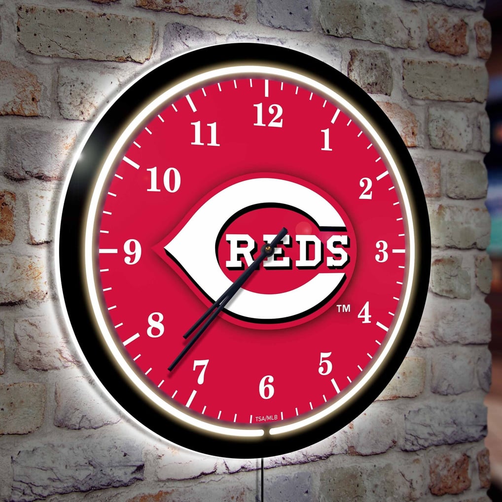 Cincinnati Reds 18" Lighted Round LED Wall Clock