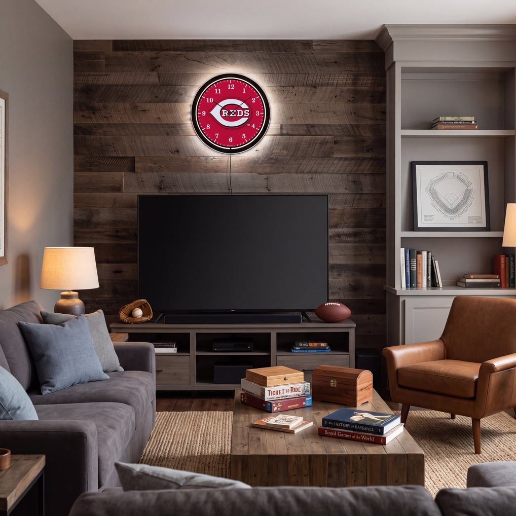 Cincinnati Reds 18" Lighted Round LED Wall Clock