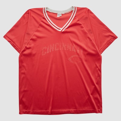 Cincinnati Reds Champion 80s T-shirt - Red - L by Fanatics Real Vintage