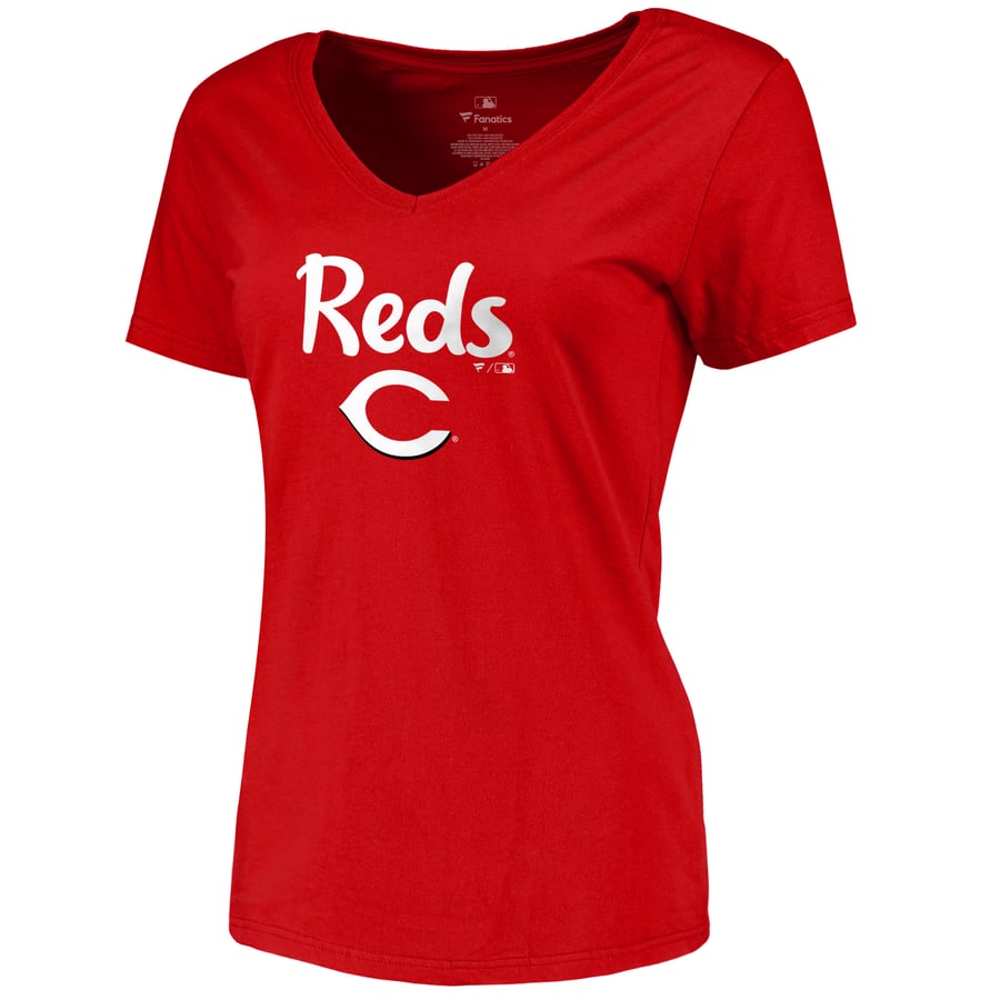 Cincinnati Reds Fanatics Women's 2019 Mother's Day #1 Mom V-Neck T ...