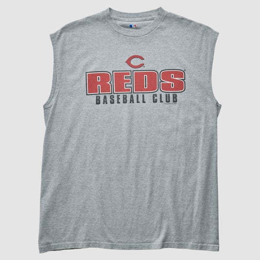 Cincinnati Reds Genuine Merchandise 2010s Tank - Heather Gray - L by Fanatics Real Vintage
