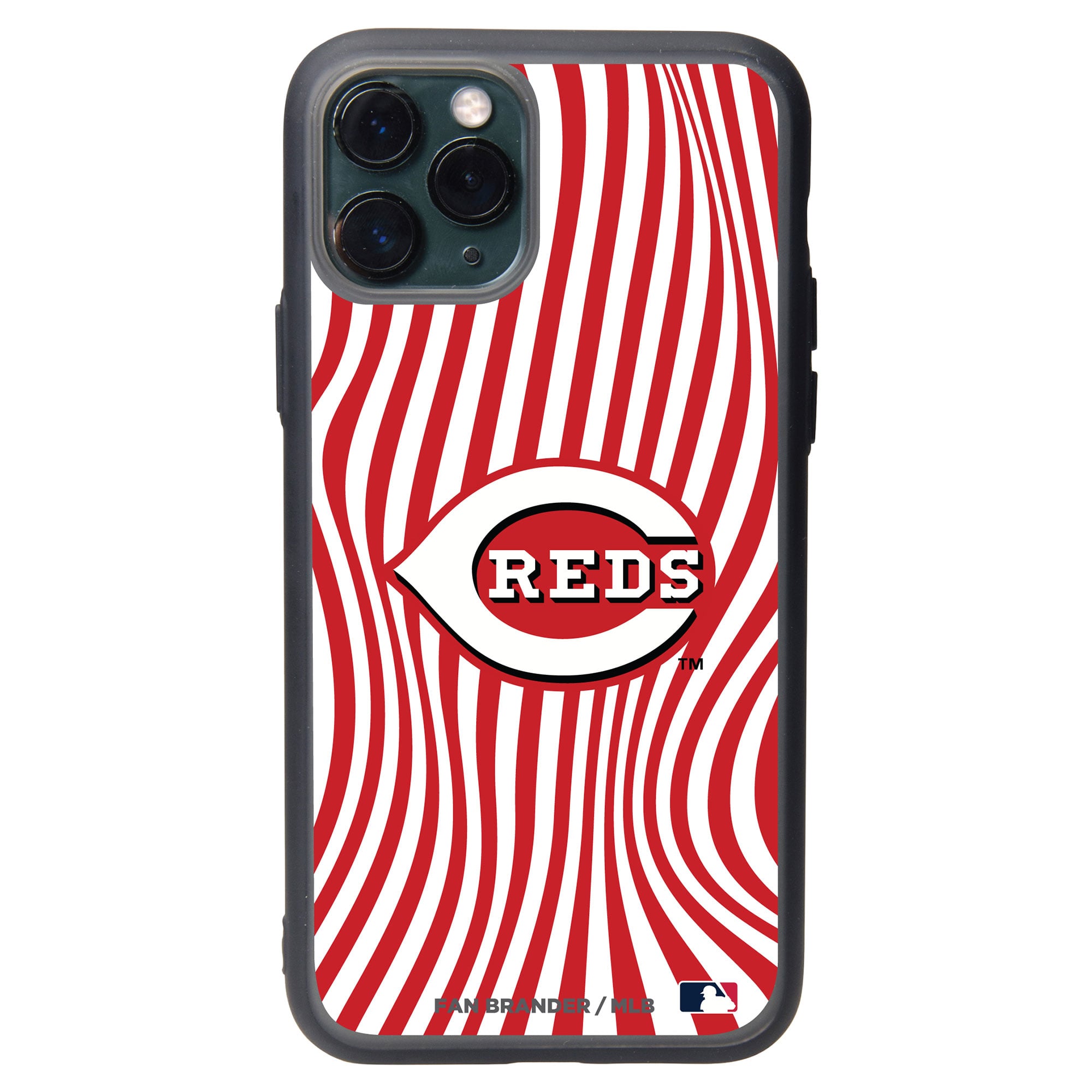 Cincinnati Reds iPhone Case with Groovey Lines Design