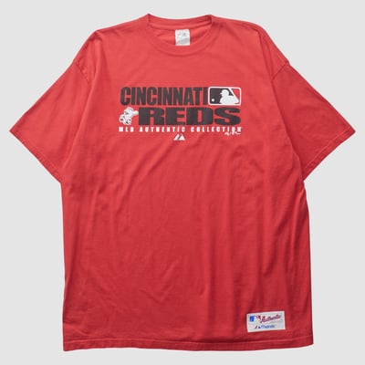 Cincinnati Reds Majestic 2000s T-shirt - Red - 3XL by Fanatics Real Vintage