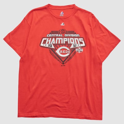 Cincinnati Reds Majestic 2012 T-shirt - Red - L by Fanatics Real Vintage