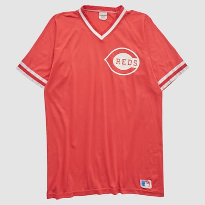 Cincinnati Reds Sand-Knit 80s T-shirt - Red - L by Fanatics Real Vintage