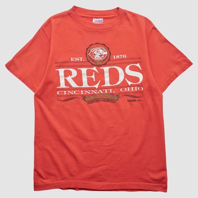 Cincinnati Reds Trench 1992 T-shirt - Red - M by Fanatics Real Vintage